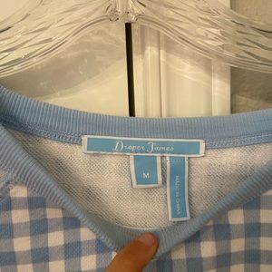 draper james gingham sweatshirt